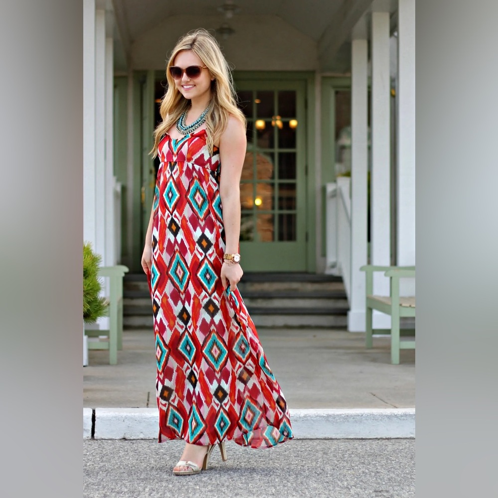 Tribal Print Maxi Dress Size S/P